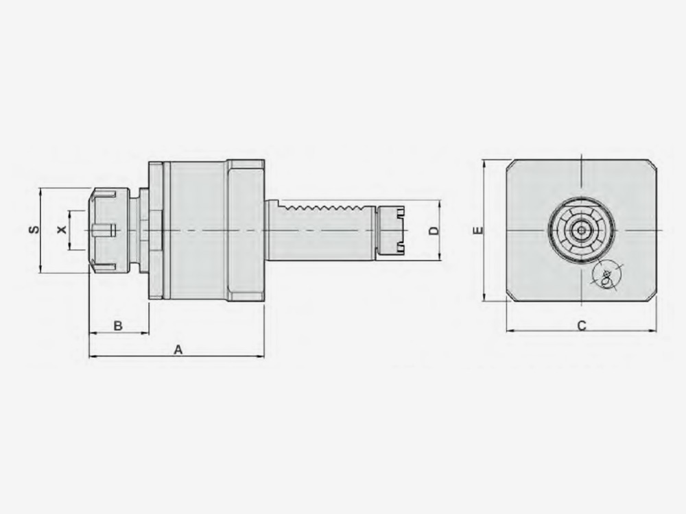 AXIAL MILLING AND DRILLING HEAD