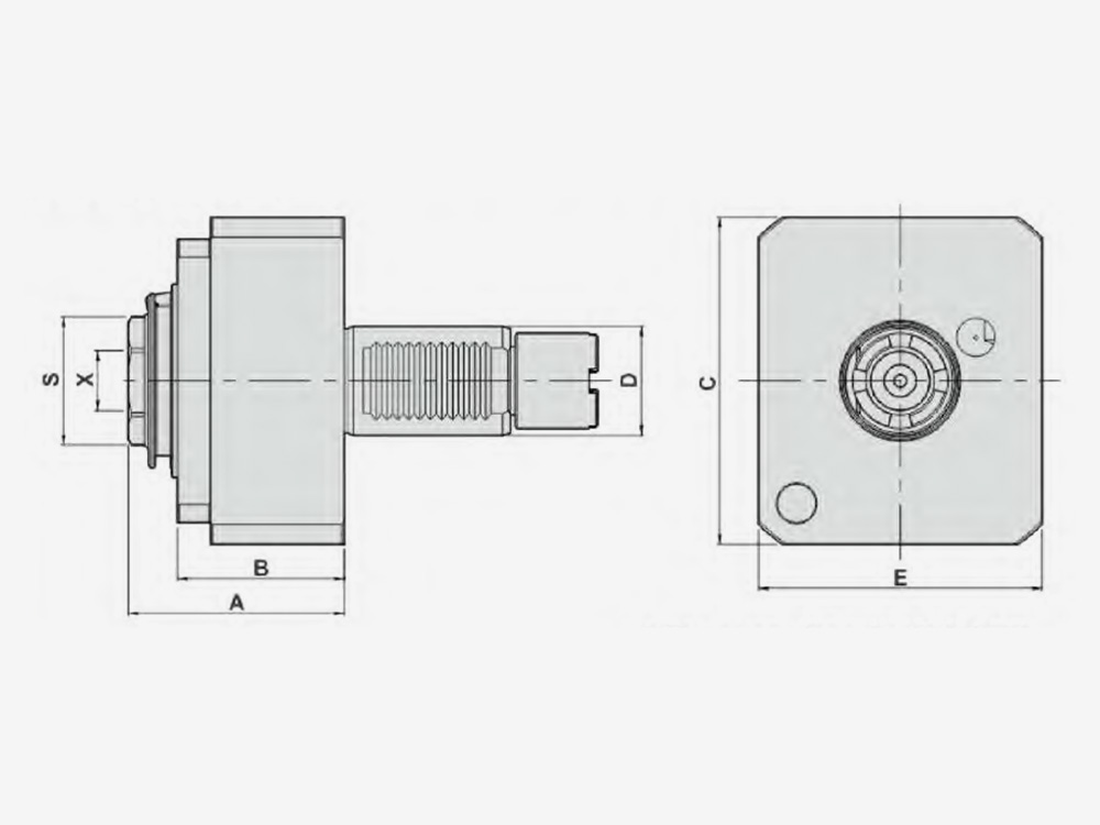 AXIAL MILLING AND DRILLING HEAD