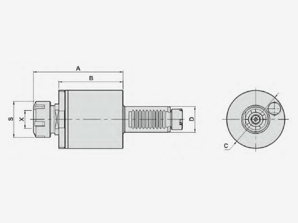 AXIAL MILLING AND DRILLING HEAD