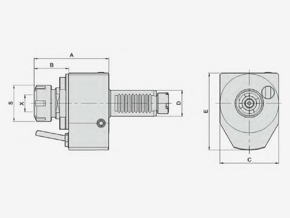 AXIAL MILLING AND DRILLING HEAD