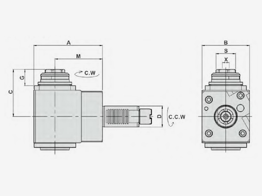 RADIAL MILLING AND DRILLING HEAD