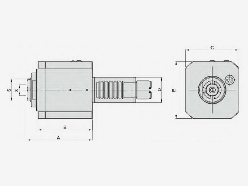 AXIAL MILLING AND DRILLING HEAD