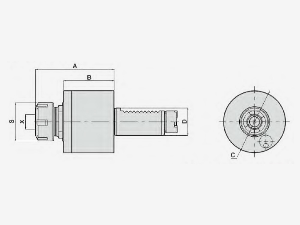 AXIAL MILLING AND DRILLING HEAD