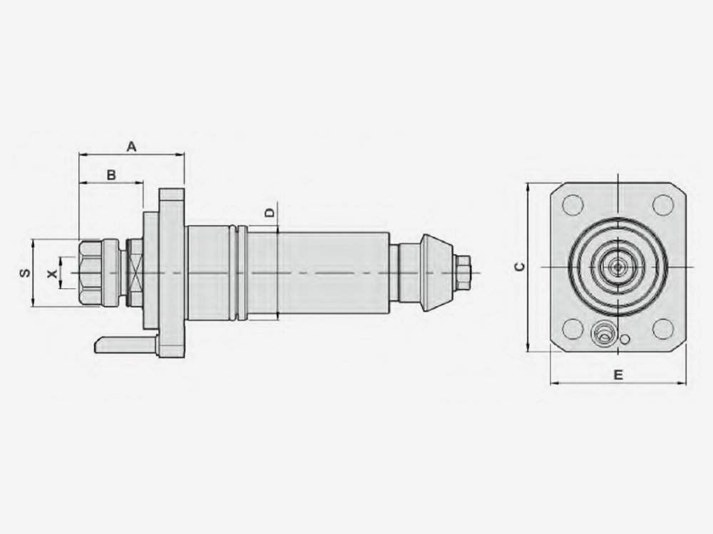 AXIAL MILLING AND DRILLING HEAD