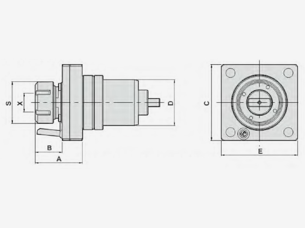 AXIAL MILLING AND DRILLING HEAD