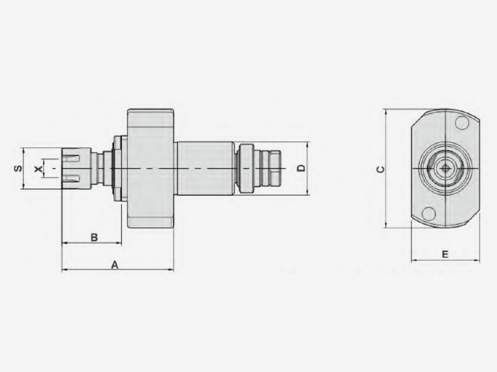 MILLING AND DRILLING HEAD Sub Tool Post-End Surface Machining