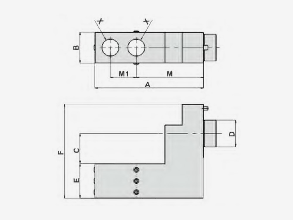 DOUBLE BORING BAR HOLDER Main Tool Post-End Surface Machining
