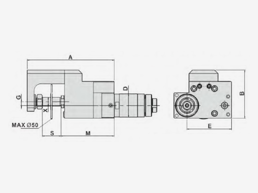 SHELL END MILLING CUTTERS Main Tool Post-Rotary Toolholder Sliting Machining
