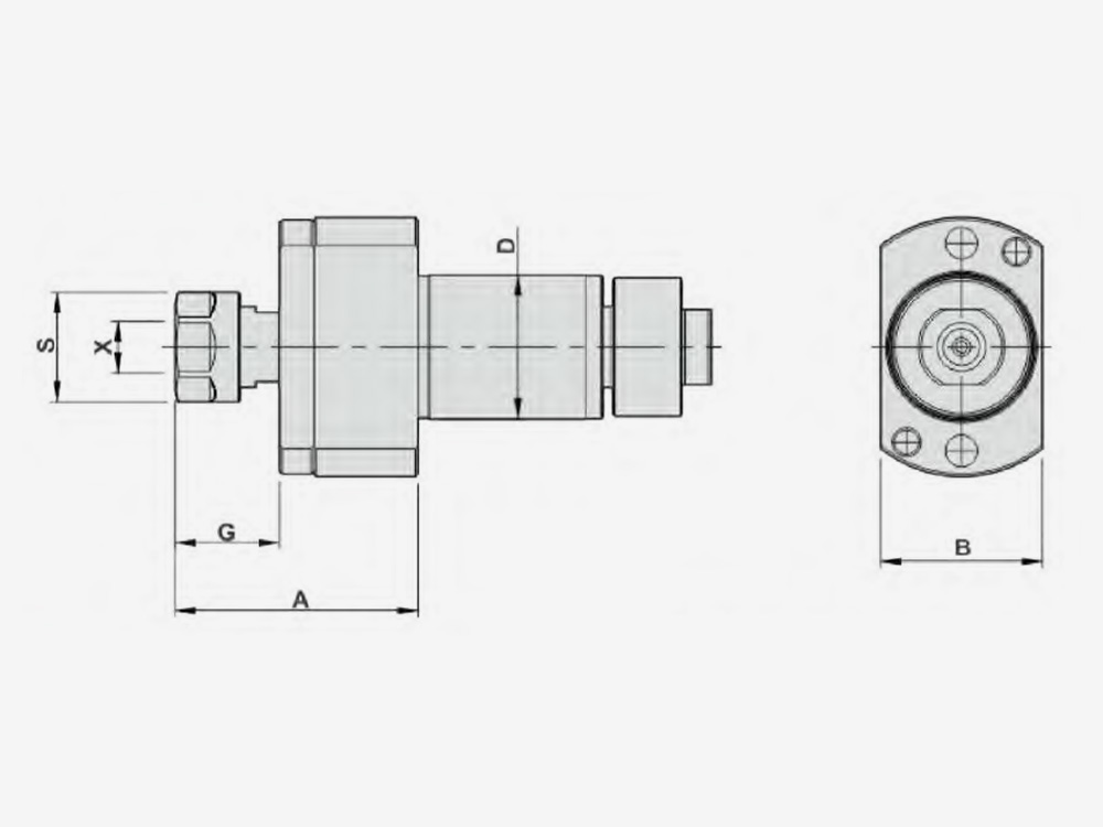 MILLING AND DRILLING HEAD Sub Tool Post-End Surface Machining