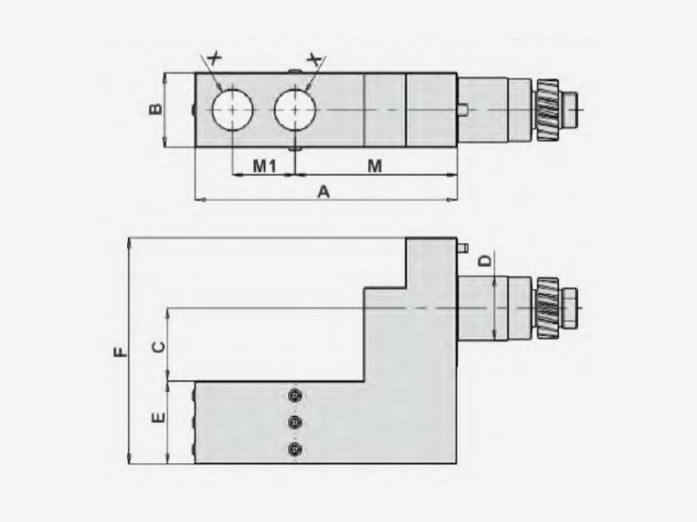 DOUBLE BORING BAR HOLDER Main Tool Post-End Surface Machining
