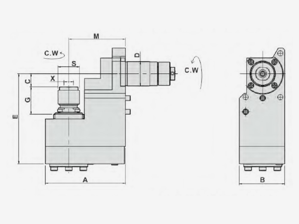 MILLING AND DRILLING HEAD OFFSET Sub Tool Post-Radius Machining