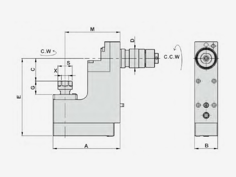 MILLING AND DRILLING HEAD OFFSET Sub Tool Post-Radius Machining