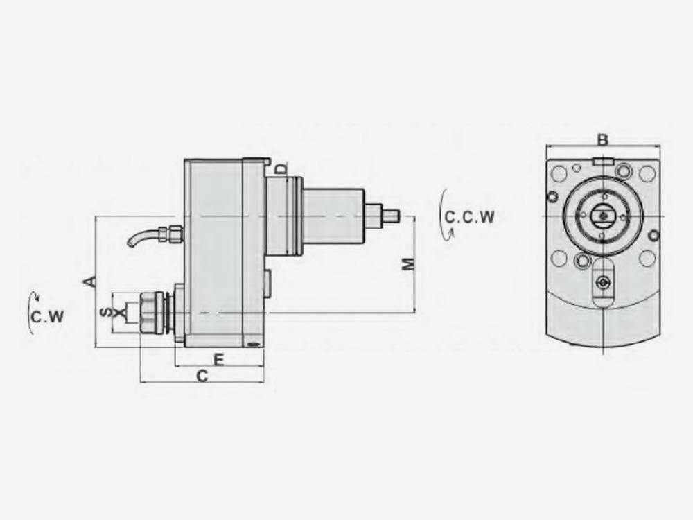 AXIAL DRILLING AND MILLING HEAD OFFSET