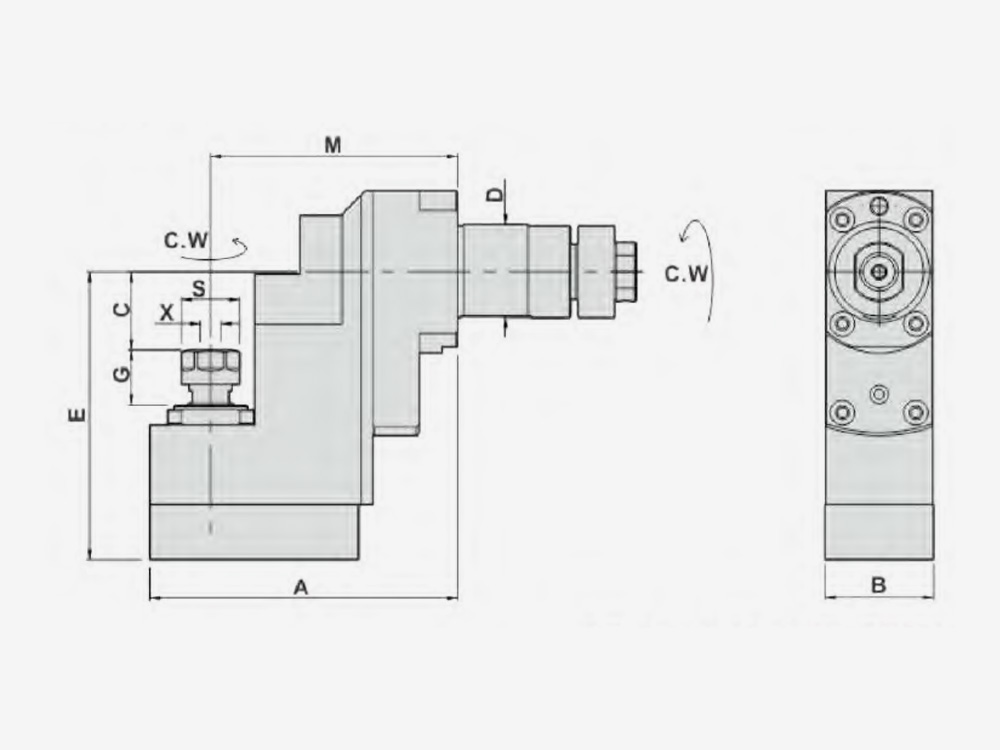 MILLING AND DRILLING HEAD OFFSET Main Tool Post-End Surface Machining