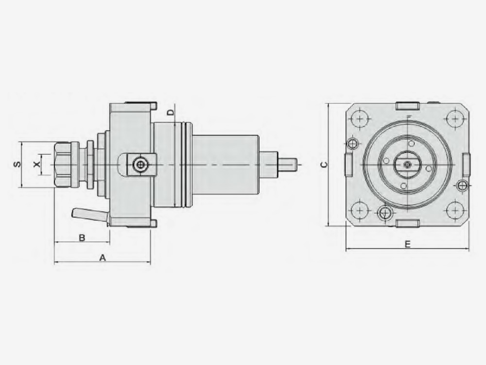 AXIAL TAPPING HEAD