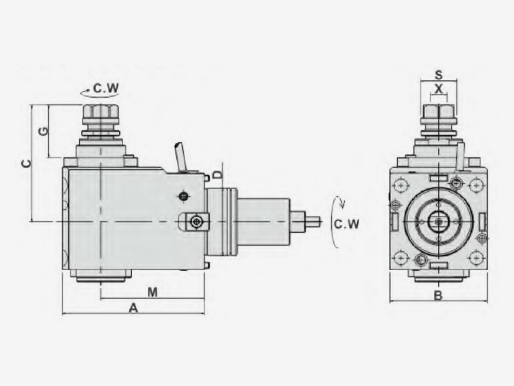 RADIAL TAPPING HEAD