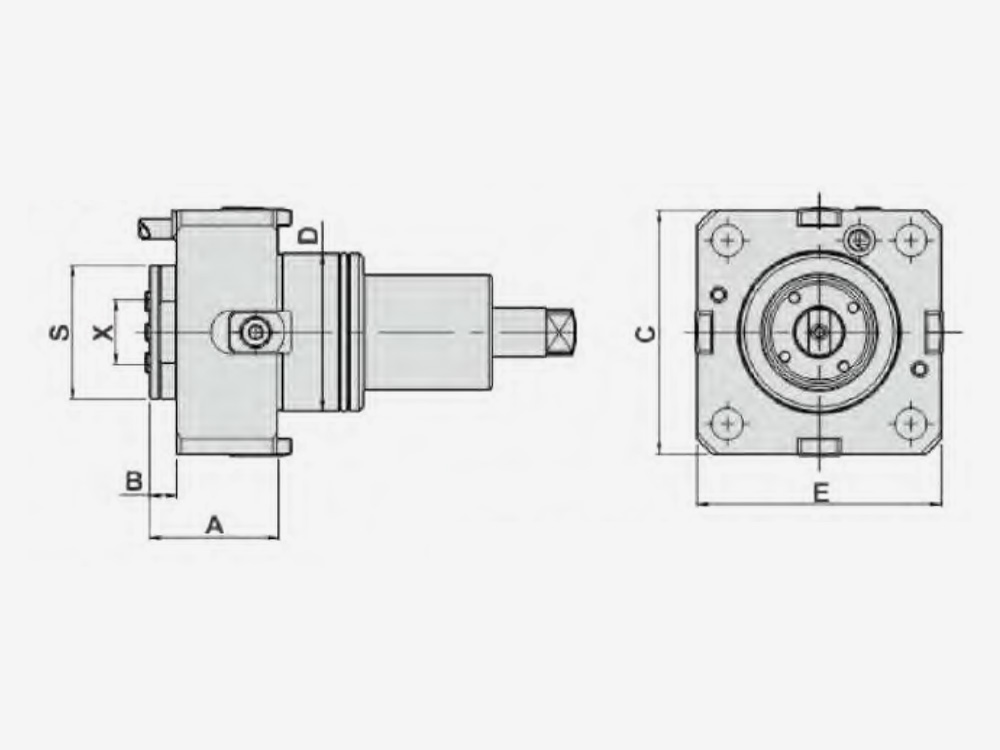 AXIAL MILLING AND DRILLING HEAD