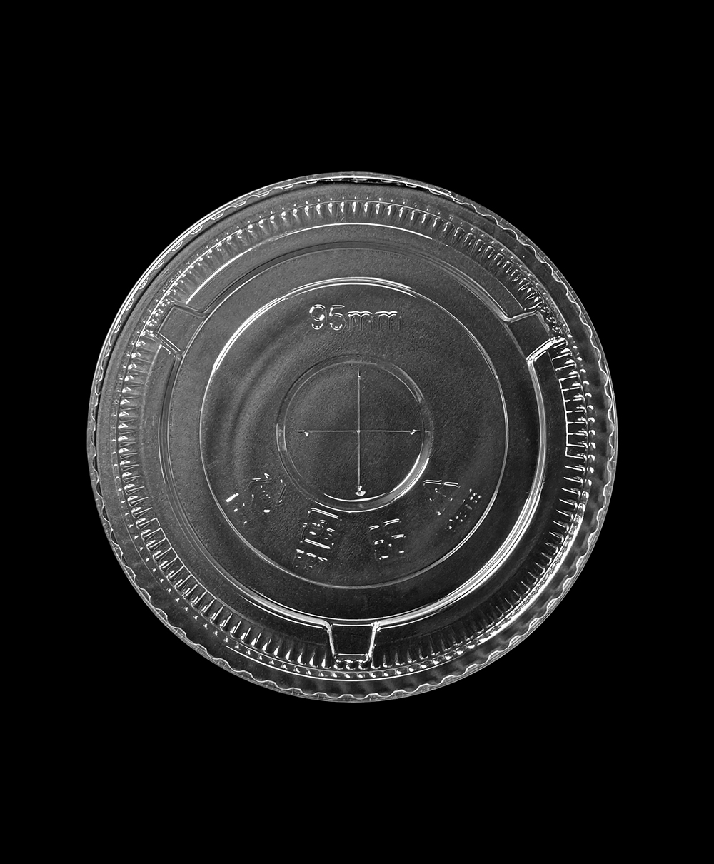 GK95/LF PET Flat Cold Cup Lid 12-16OZ