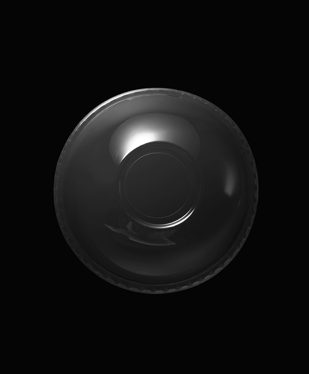 GK95/LD PET Arch Dome Lid With Hole