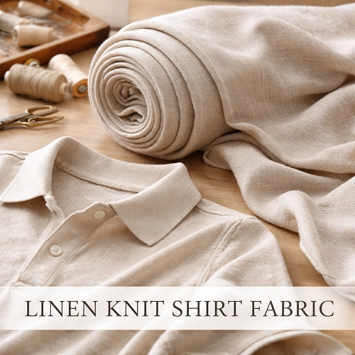 Linen Knit Shirt Fabric